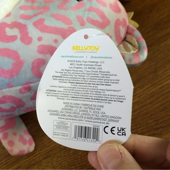 Squishmallows Brandi the pink leopard 8” - Picture 6 of 6